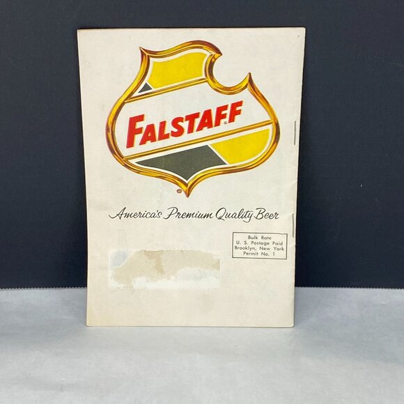Vintage 1957 Dizzy Dean Baseball Guide With Falstaff Beer Ad - Picture 2 of 10